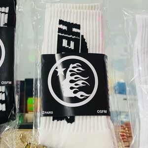 White Graphic Men's Socks